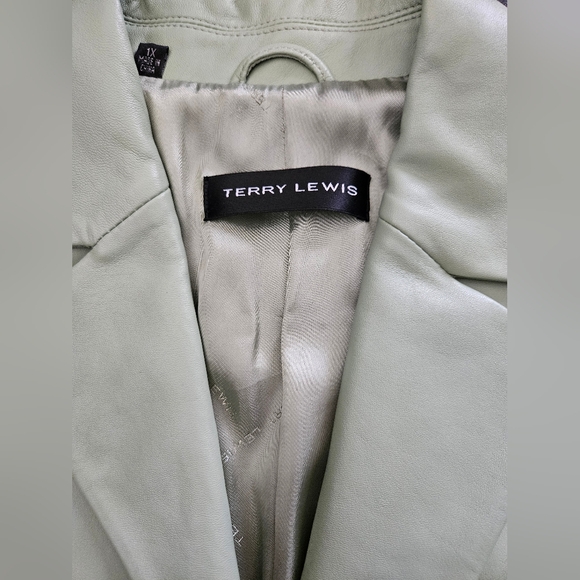 NWOT - Leather Terry Lewis Green Jacket - Soft & Supple - Size 1X - Picture 7 of 12
